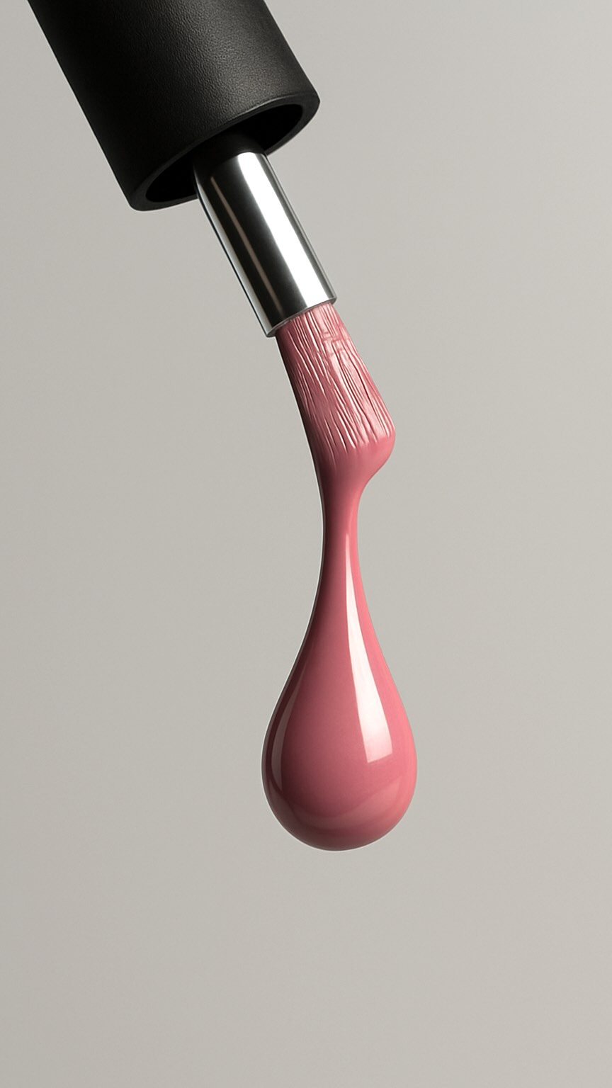 Detalle de esmalte rosa del Instagram de Oriana